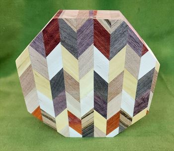 Crazy Eclectic Segmented Bowl Blank ~ 7" x 2" ~ $39.99 #401-1A